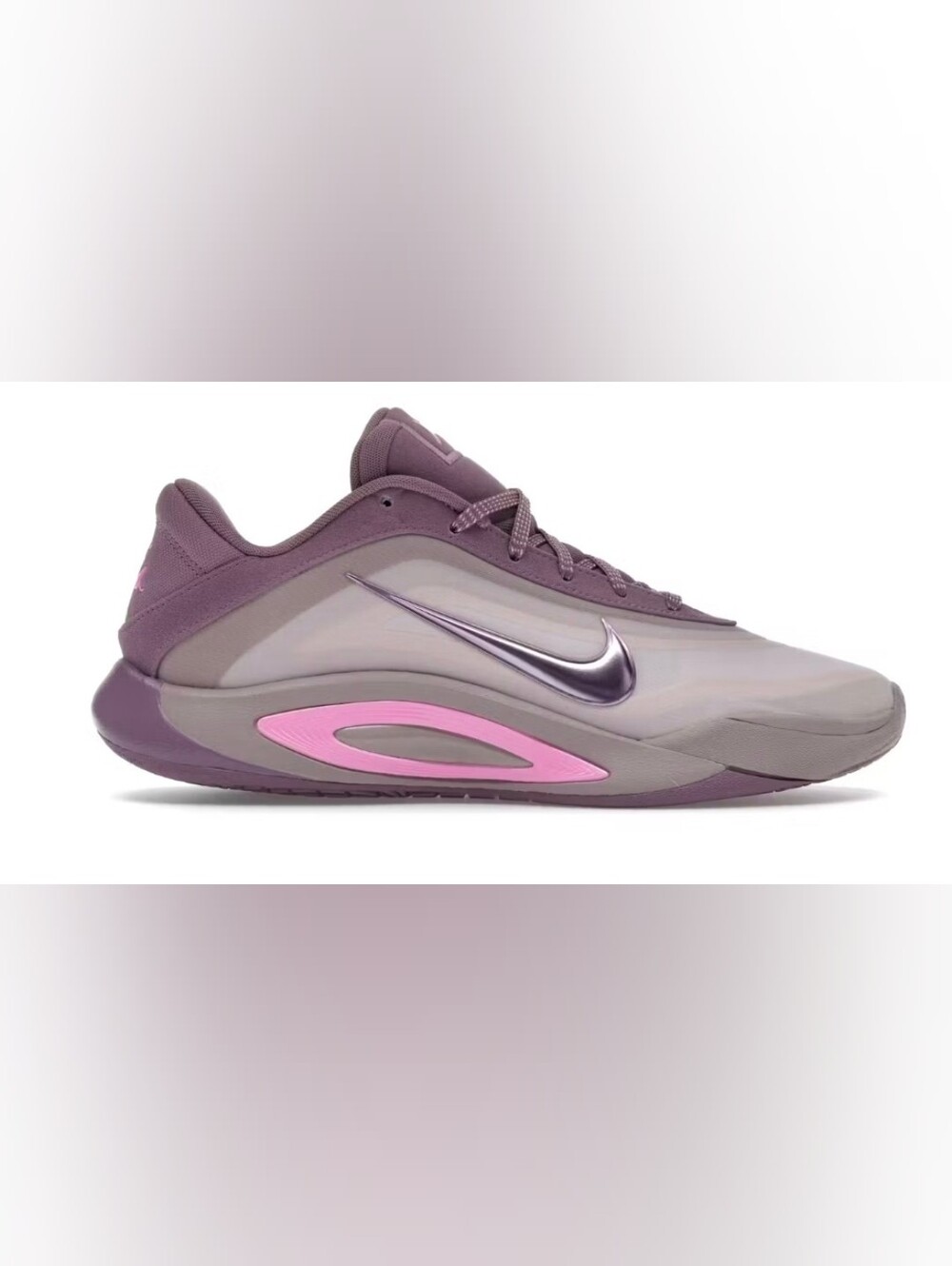 Nike A'One Women’s Lavender and Pink Low-Top Sneakers Sz 11.5w